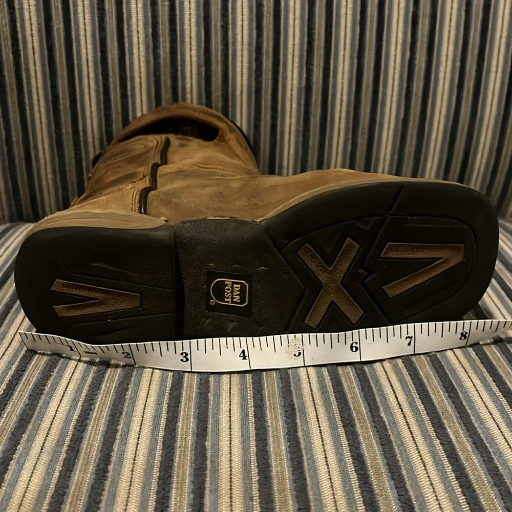 Brown Kids Western Leather Pull-On Boots